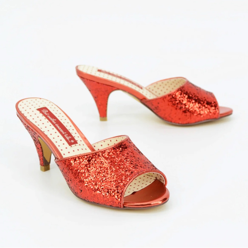 B.A.I.T Footwear Sparkle Red Hindy Starlet Heels 8.5